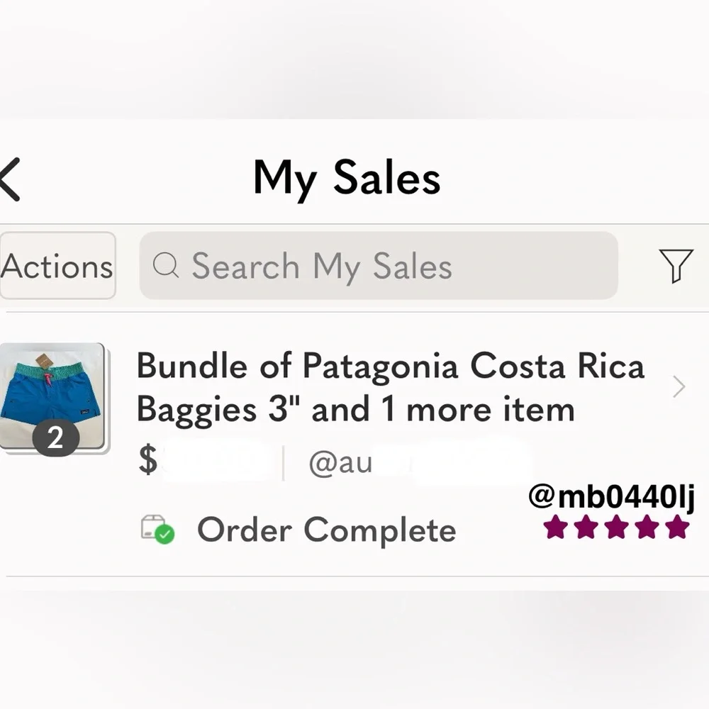 $55 Patagonia Costa Rica Baggies 3